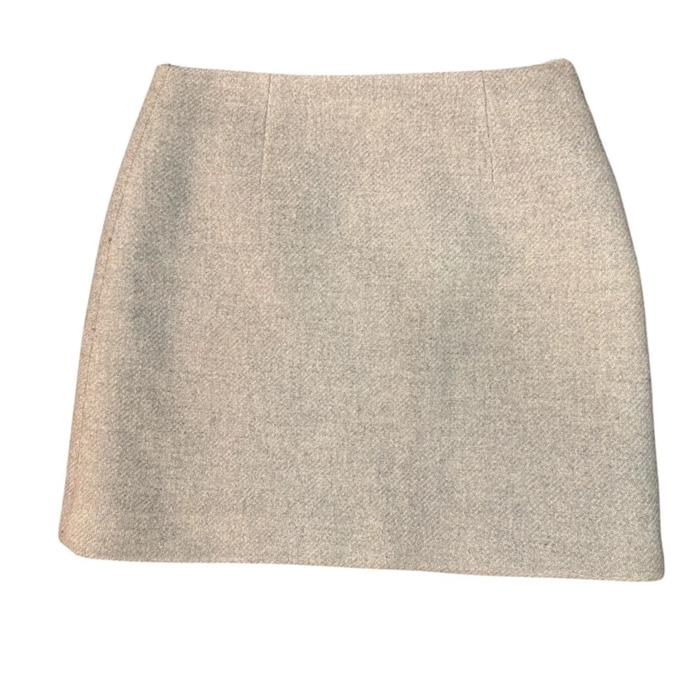 Opening Ceremony Double Zipper Wool Mini Skirt